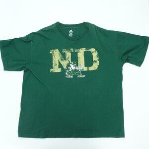 Adidas Pullover T-Shirt Men's Size XL Green 100% Cotton Crew Neck Short Sleeve